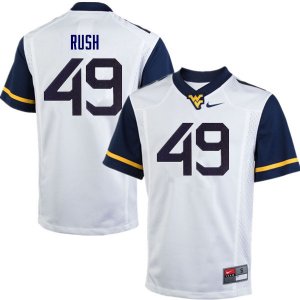 Men's West Virginia Mountaineers NCAA #49 Nick Rush White Authentic Nike Stitched College Football Jersey XU15D57VI